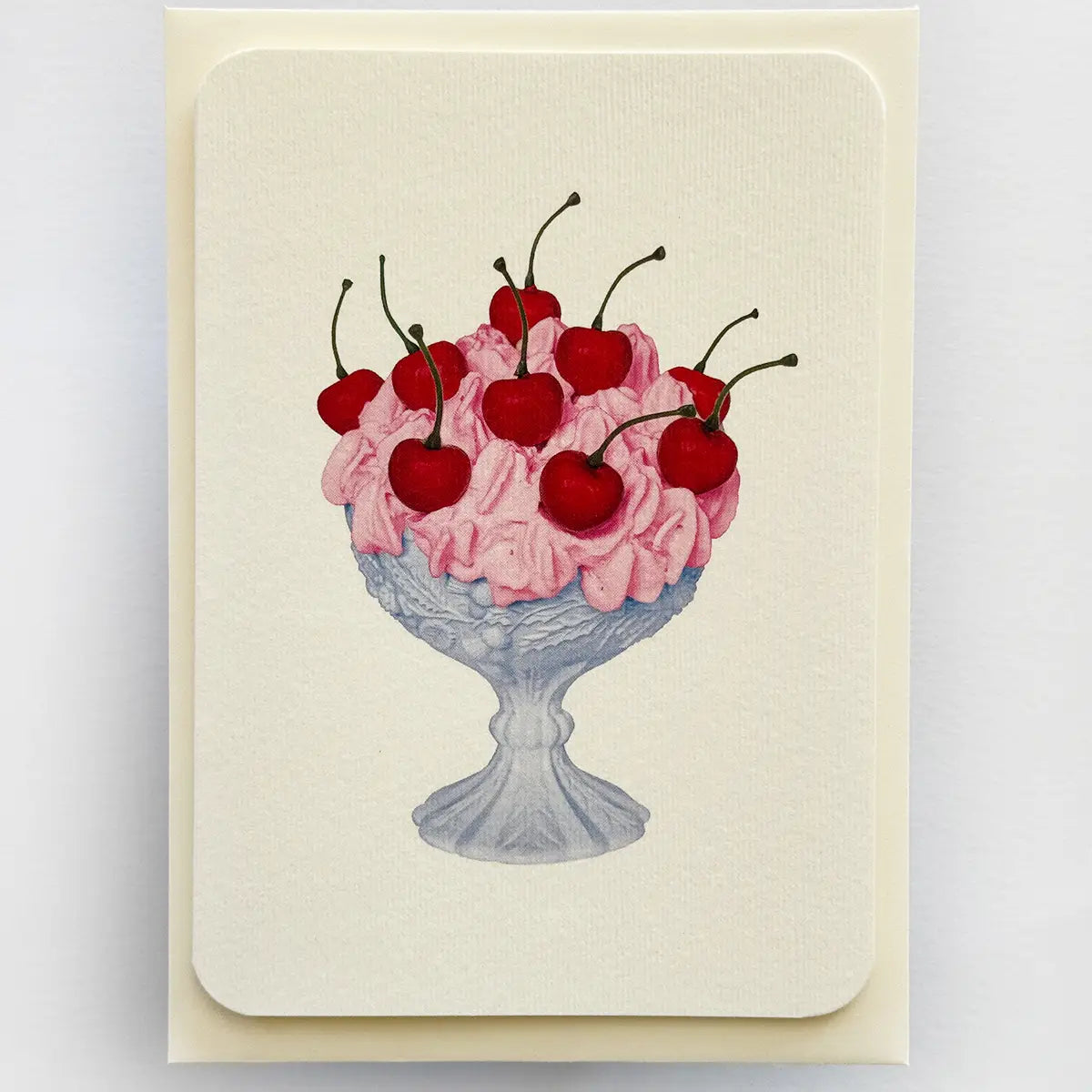 Canonbury Press Strawberry Chantilly Cream Greeting Card
