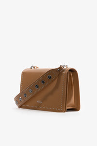 SOL SANA FLAP BAG | TAN/SILVER