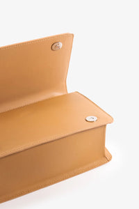SOL SANA FLAP BAG | TAN/SILVER
