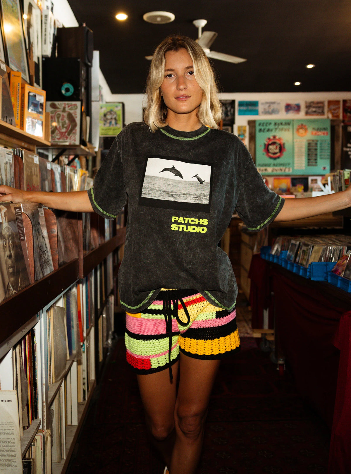 FLURO DOLPHIN TEE