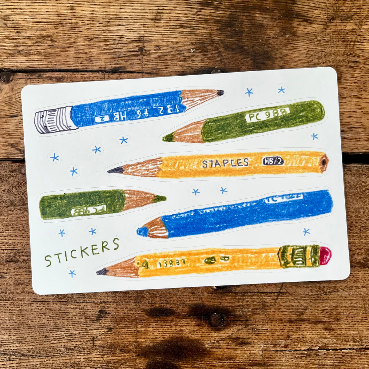 Laura K. Watson Little Pencils Sticker Sheet 2