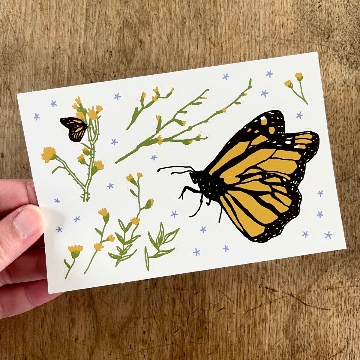 Laura K. Watson Monarch Butterfly Sticker Sheet 2