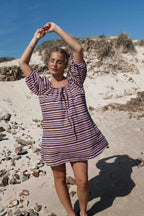 BETTY DRESS | PINK + BROWN