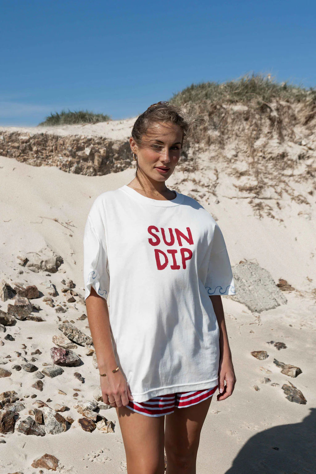 SUN DIP TEE | WHITE