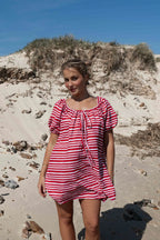 BETTY DRESS | STRIPE PINK + RED