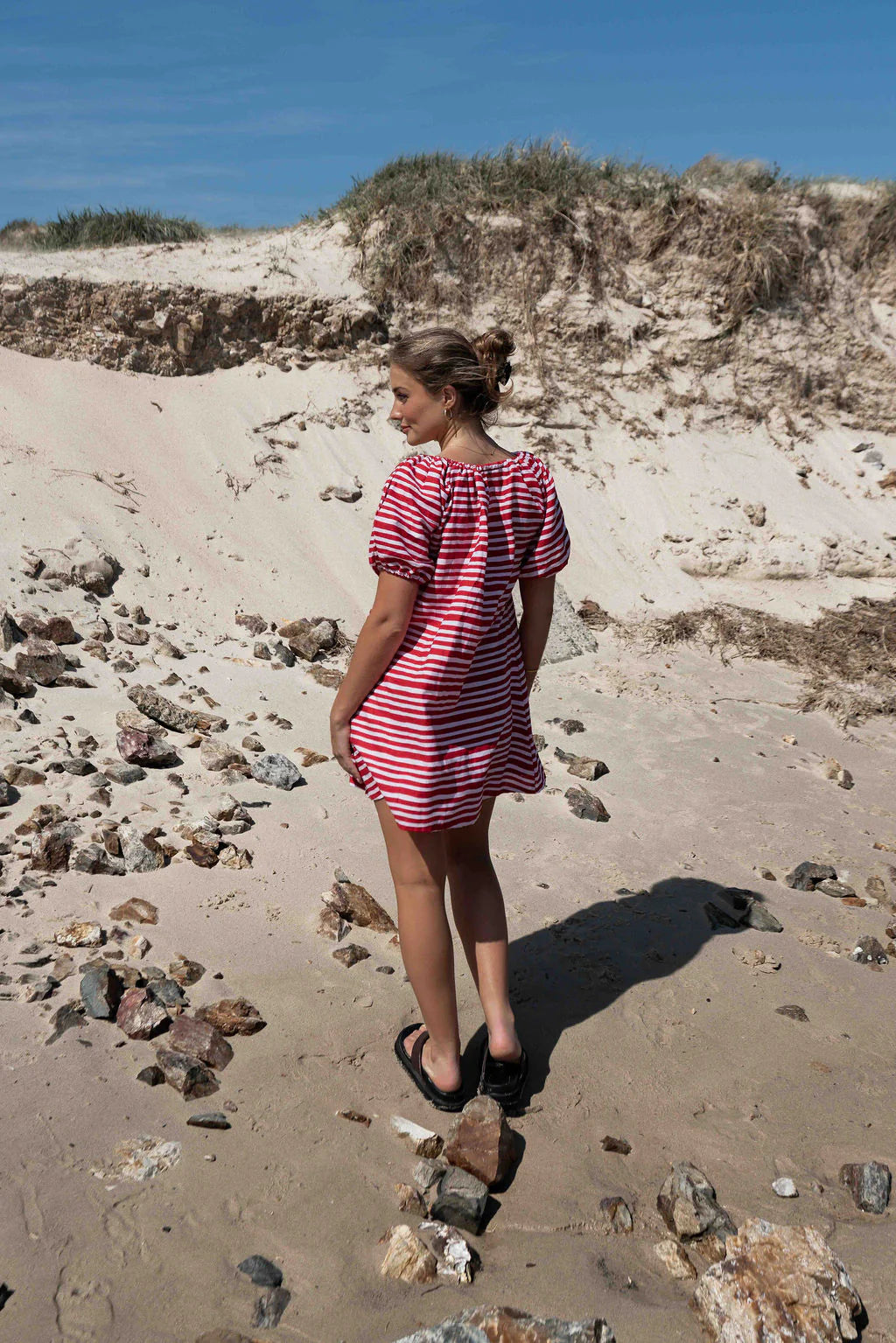 BETTY DRESS | STRIPE PINK + RED