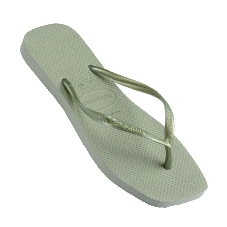HAVAIANAS SQUARE TOE THONGS | GREEN