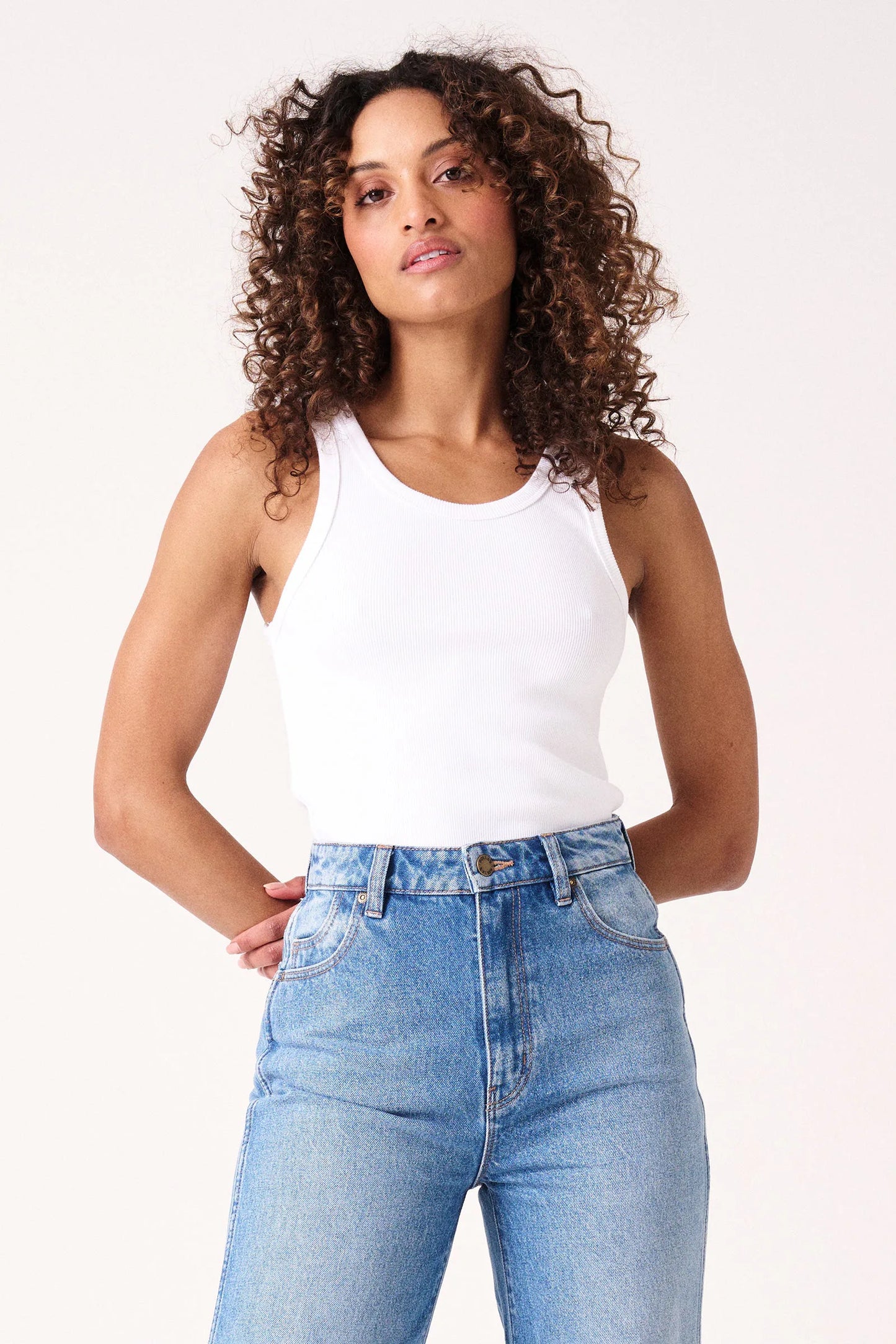 TONI TANK | VINTAGE WHITE