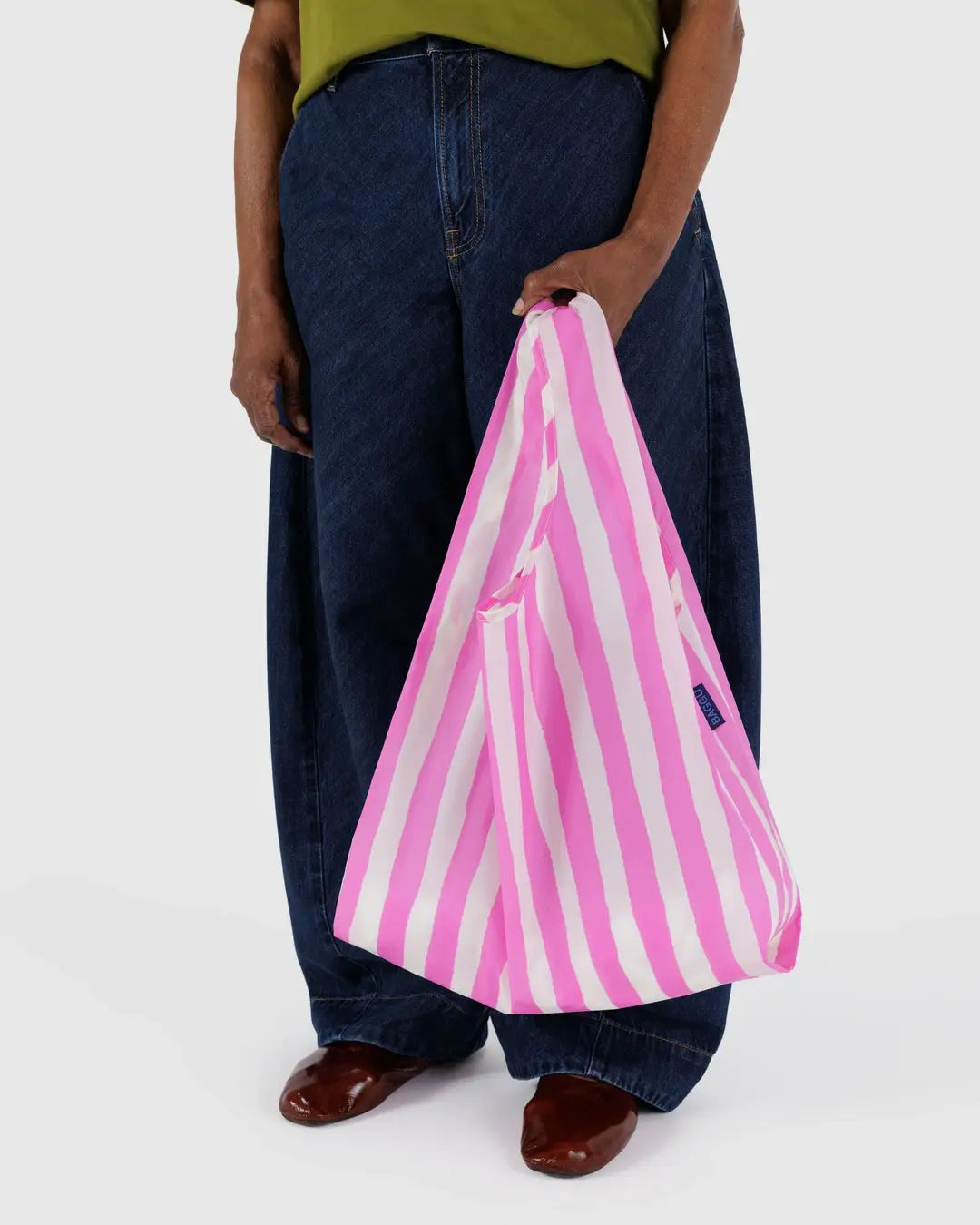 STANDARD BAGGU |  PINK PAINTED STRIPE