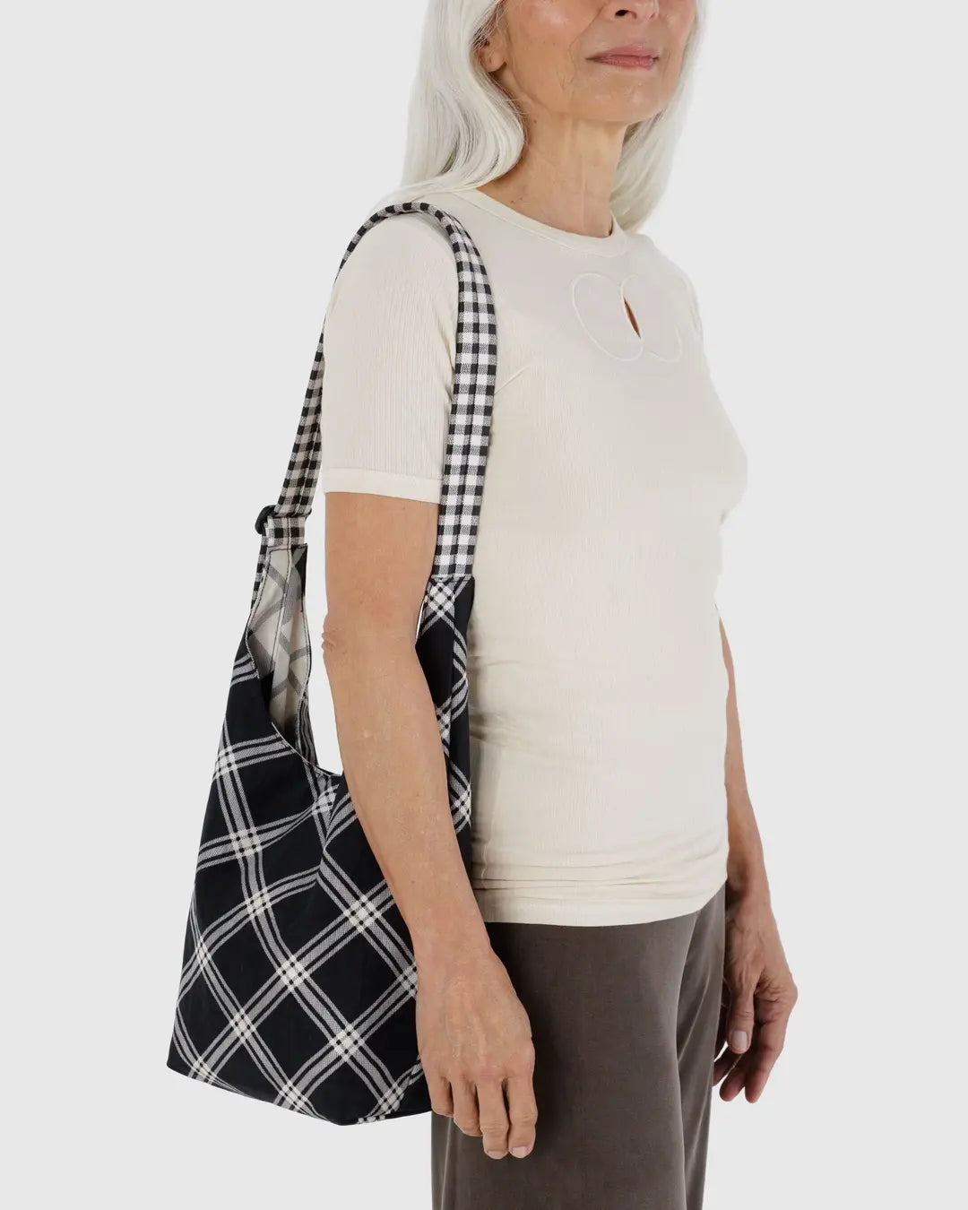 SMALL NYLON SLING | MIXED PLAID