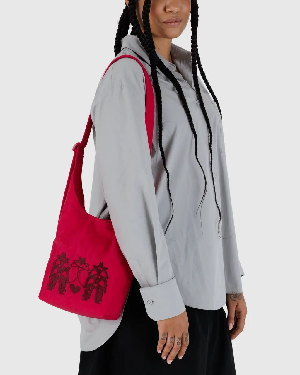 SMALL NYLON SLING | EMBROIDERED COWGIRL