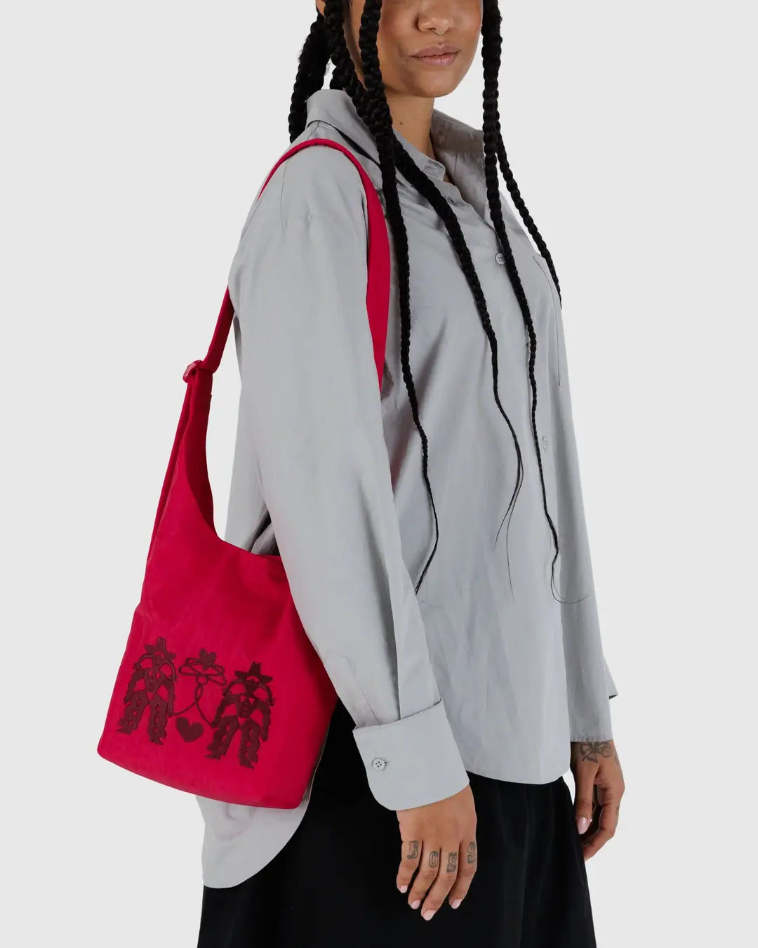 SMALL NYLON SLING | EMBROIDERED COWGIRL