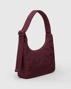 MINI NYLON SHOULDER BAG | MAHOGANY