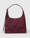 NYLON SHOULDER BAG | MAHOGANY