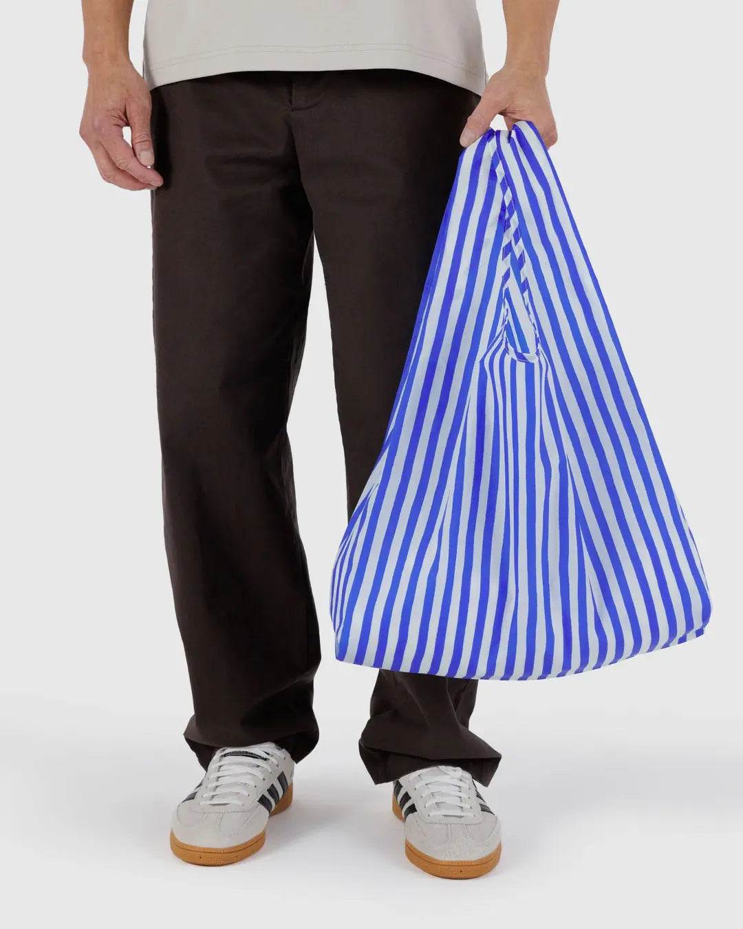 STANDARD BAGGU |  BLUE PAINTED STRIPE