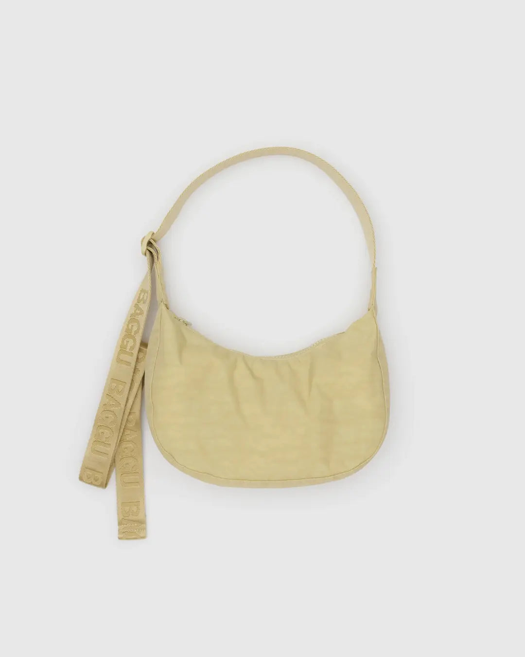 SMALL NYLON CRESCENT BAG | BUTTER