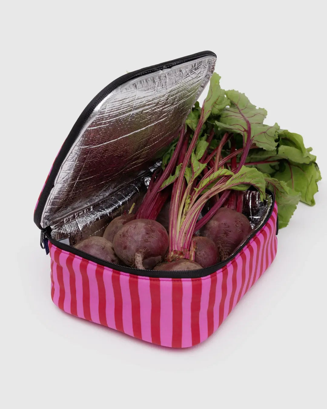 LUNCH BOX | PINK AND RED STRIPE