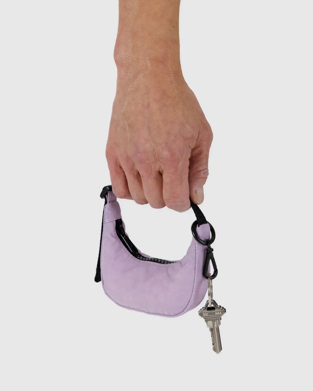 CRESCENT BAG CHARM | DUSTY PINK