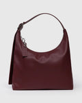 RECYCLED LEATHER SHOULDER BAG | MAHOGANY