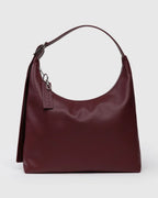 RECYCLED LEATHER SHOULDER BAG | MAHOGANY