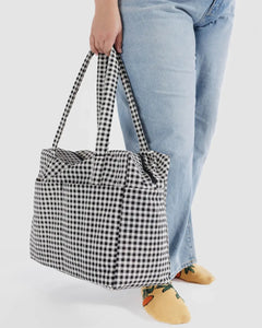 CLOUD CARRY ON | BLACK AND WHITE GINGHAM