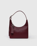 MINI RECYCLED LEATHER SHOULDER BAG | MAHOGANY
