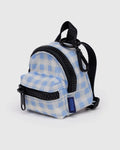 BACKPACK CHARM | LIGHT BLUE GINGHAM
