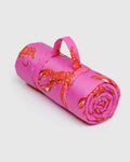 PUFFY PICNIC BLANKET |  PINK LOBSTER
