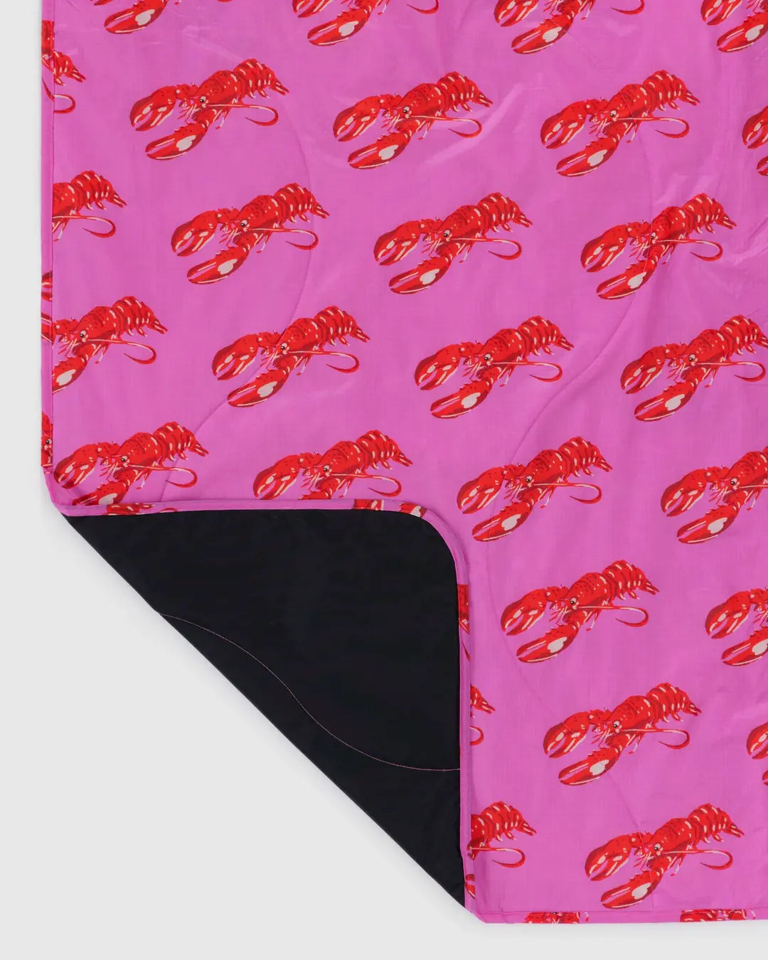 PUFFY PICNIC BLANKET |  PINK LOBSTER