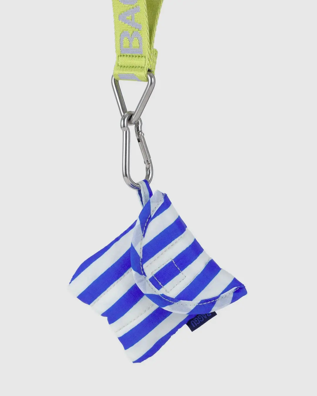 PUFFY EARBUDS CASE | BLUE PAINTED STRIPE