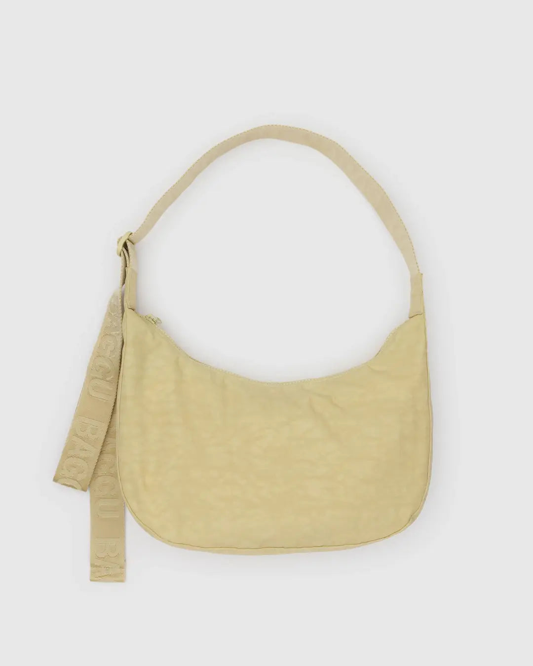 MEDIUM NYLON CRESCENT BAG | BUTTER