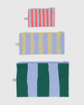 FLAT POUCH SET | PAINTED STRIPES