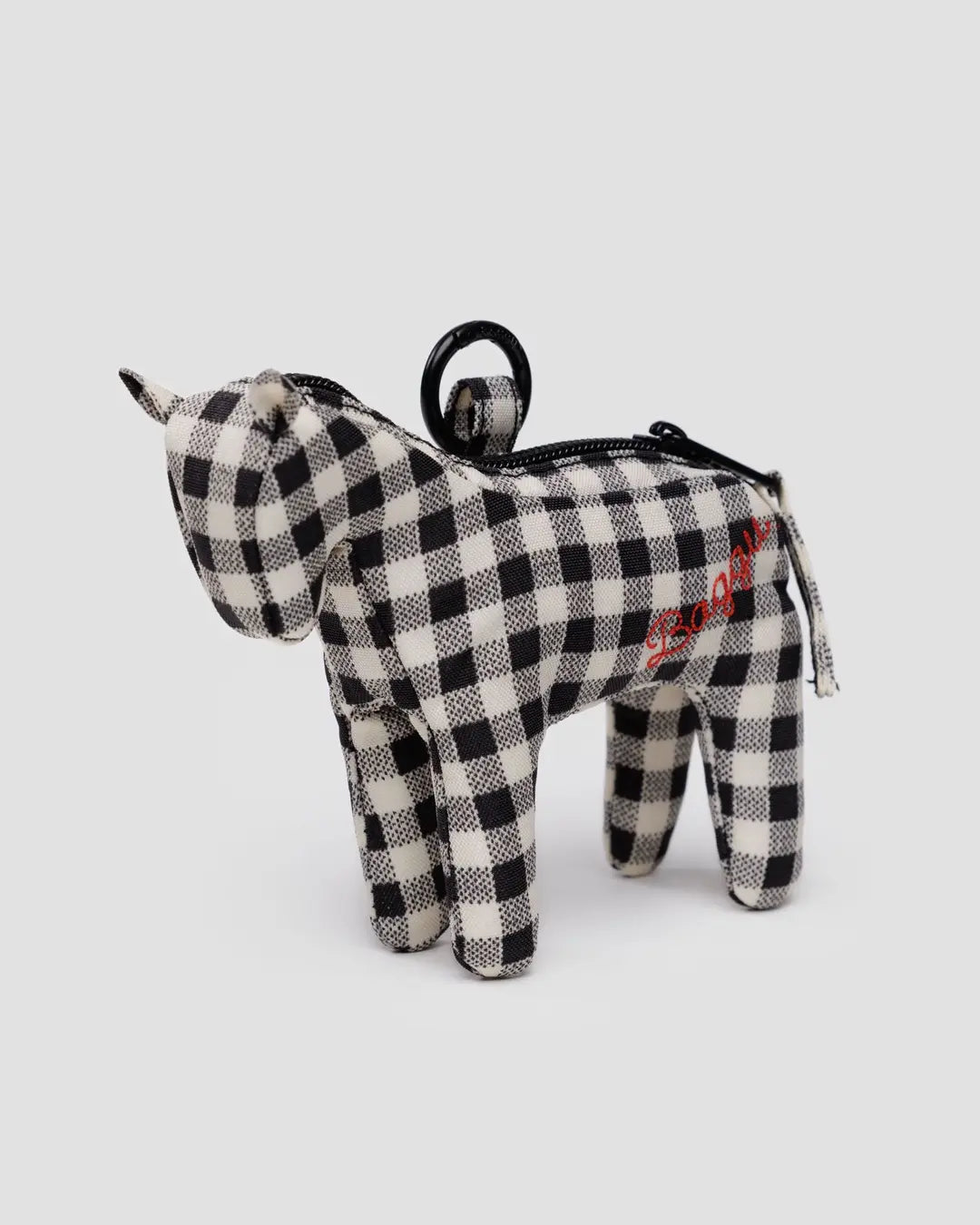 HORSE CHARM | BLACK AND WHITE GINGHAM (pre-order)