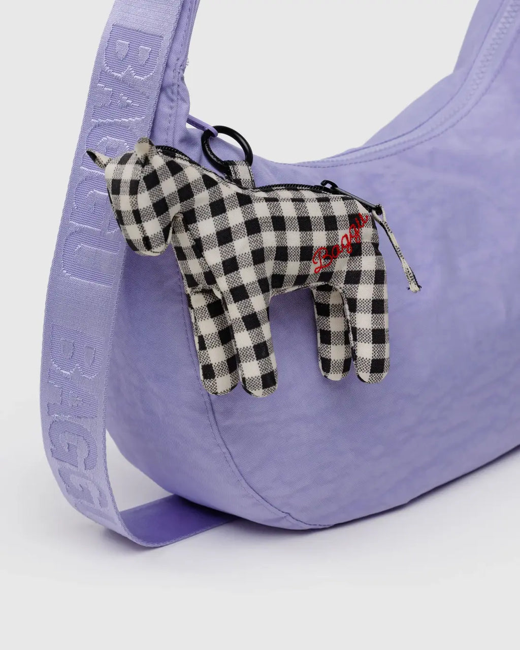 HORSE CHARM | BLACK AND WHITE GINGHAM (pre-order)