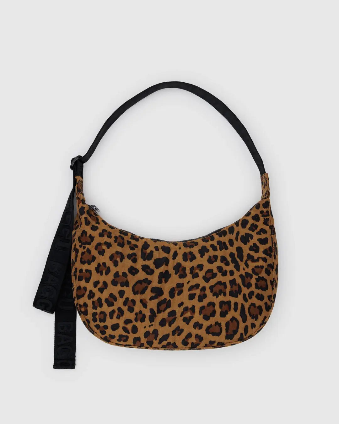 MEDIUM NYLON CRESCENT BAG | LEOPARD