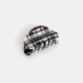JUNO CLAW | BLACK + WHITE PLAID