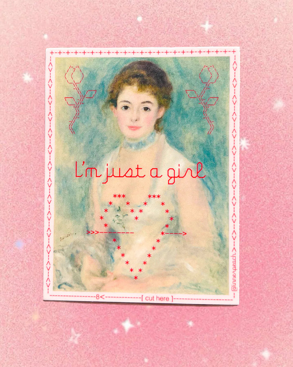JUST A GIRL STICKER