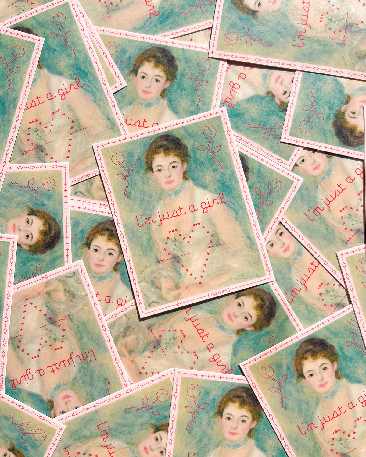 JUST A GIRL STICKER