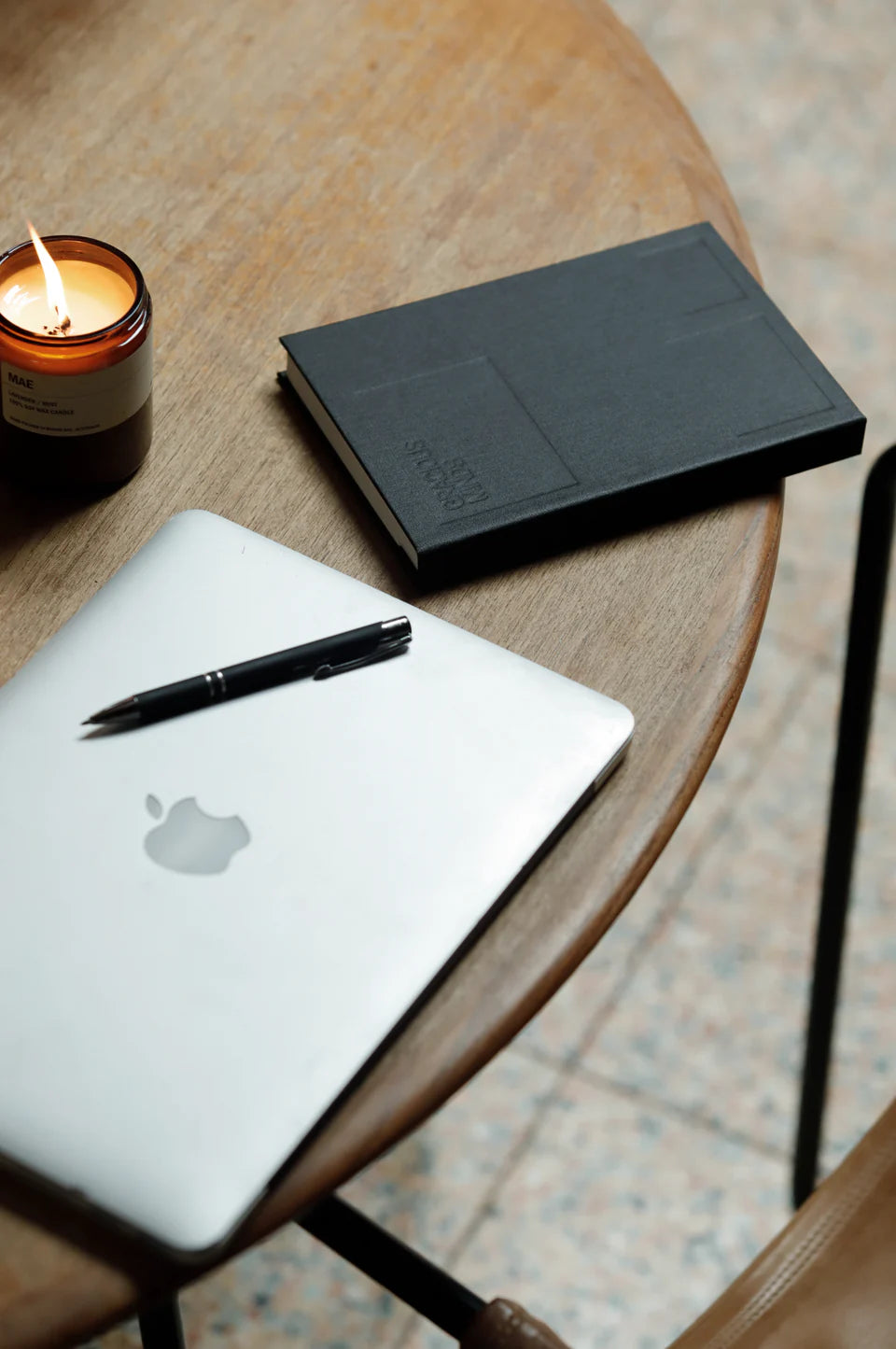 WATERPROOF CANVAS & STONE JOURNAL | BLACK BLANK PAGES