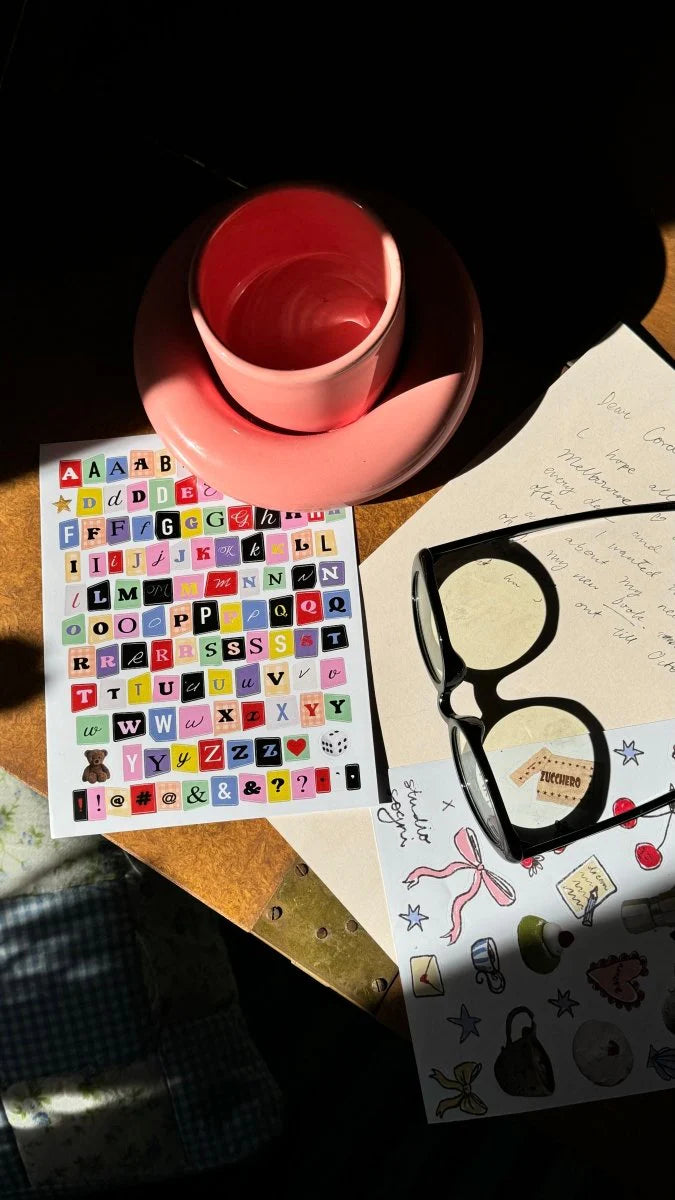 LETTER STICKERS (2 SHEETS!) | BY MARTINA CALVI