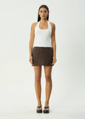 Afends Lilo Mini Skirt Coffee