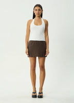 Afends Lilo Mini Skirt Coffee