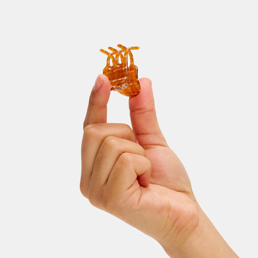 MINI CLAW | CARAMEL PLAID