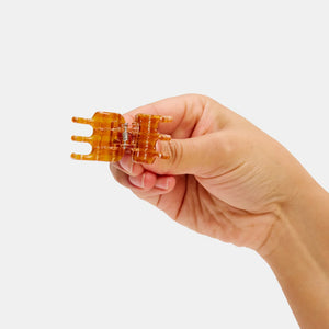 MINI CLAW | CARAMEL PLAID