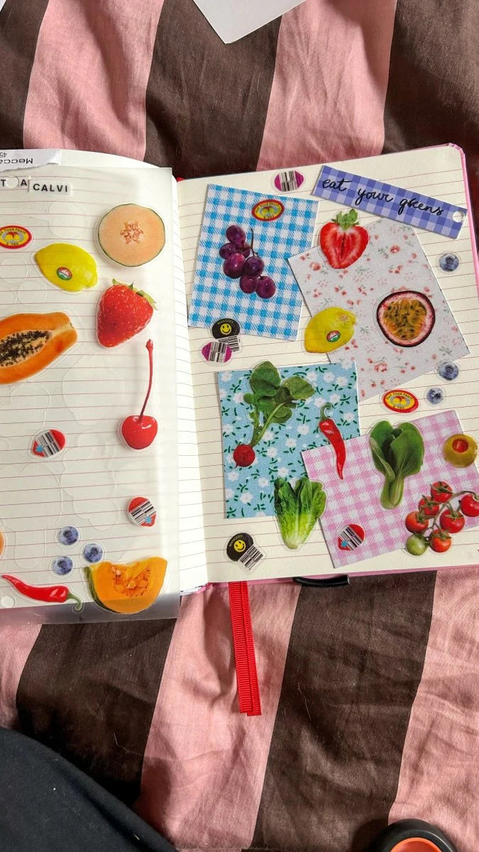 FRUIT SHOP PREMIUM TRANSPARENT STICKER SHEET | BY MARTINA CALVI