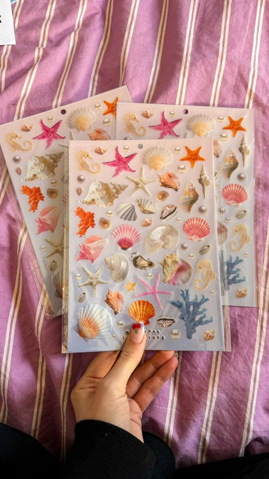 SEASHELL STICKERS | BY MARTINA CALVI