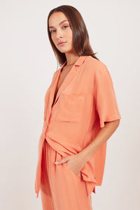LUCIA CUPRO SHIRT | WATERMELON