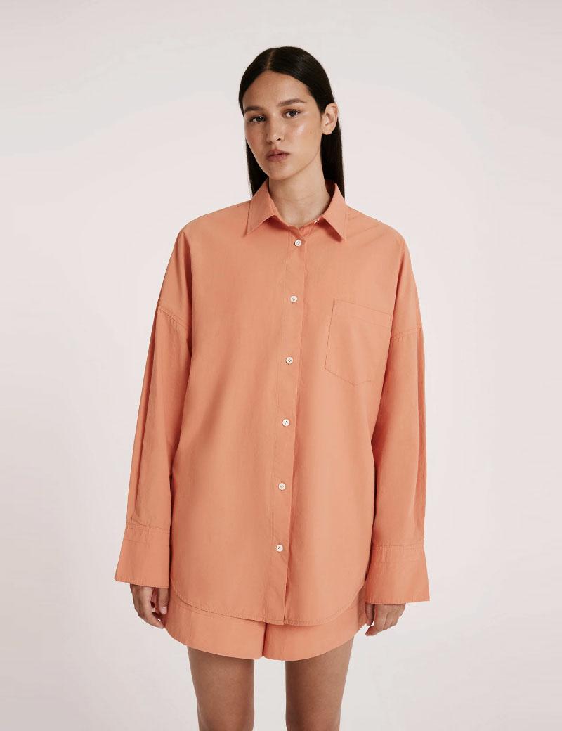 SIGRID POPLIN SHIRT | WATERMELON