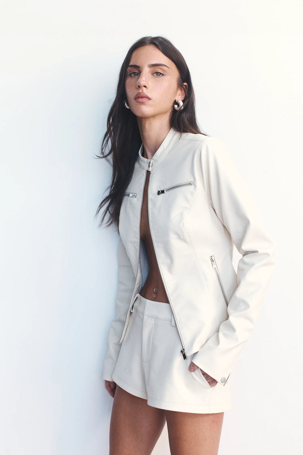 TARI MOTO JACKET | CREAM