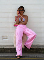 PINK CARGO PANTS